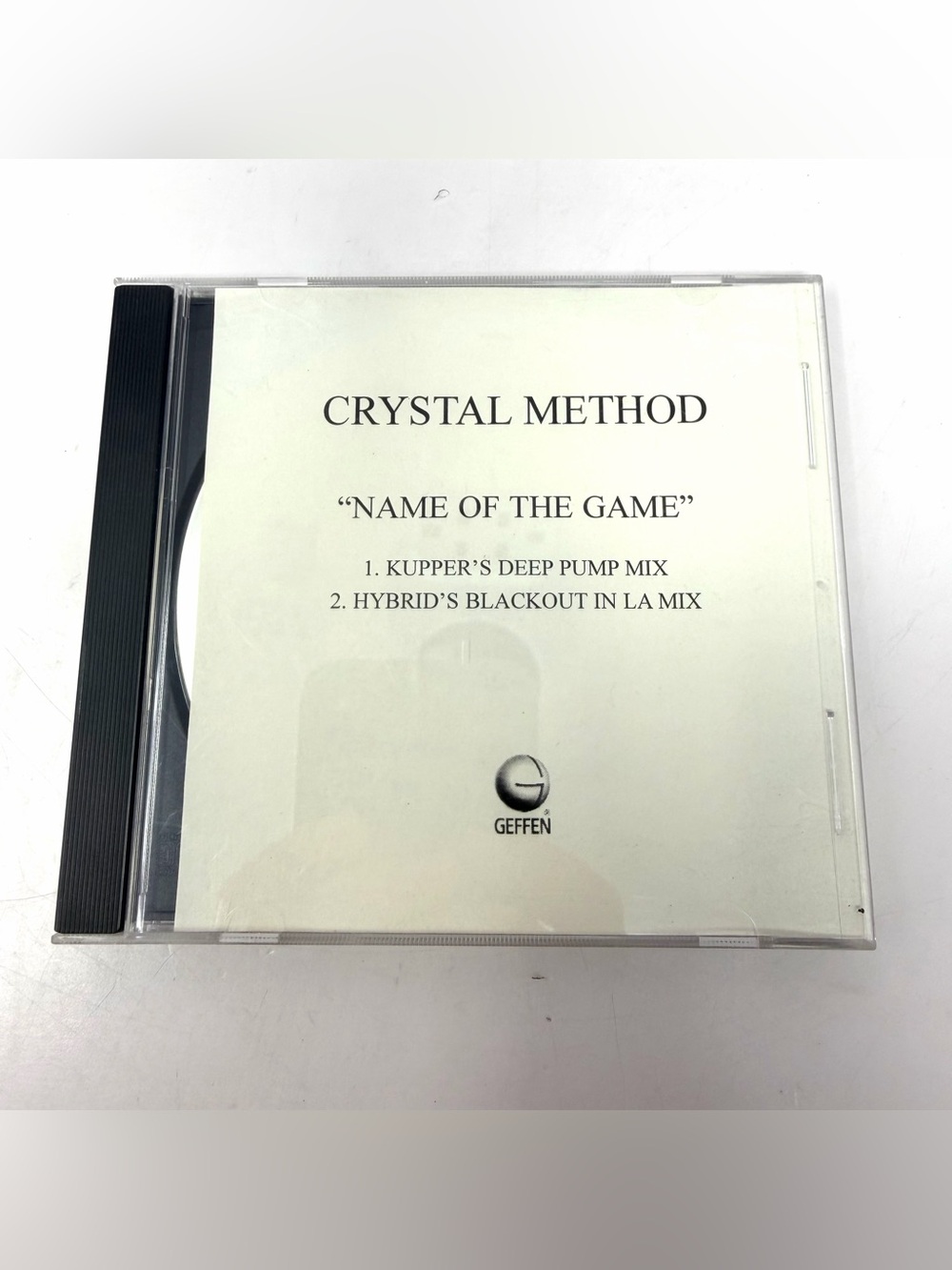 The Crystal Method Name Of The Game Advanced Cd Promo Copy Geffen Records Rare